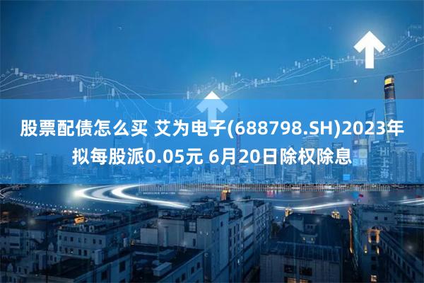 股票配债怎么买 艾为电子(688798.SH)2023年拟每股派0.05元 6月20日除权除息