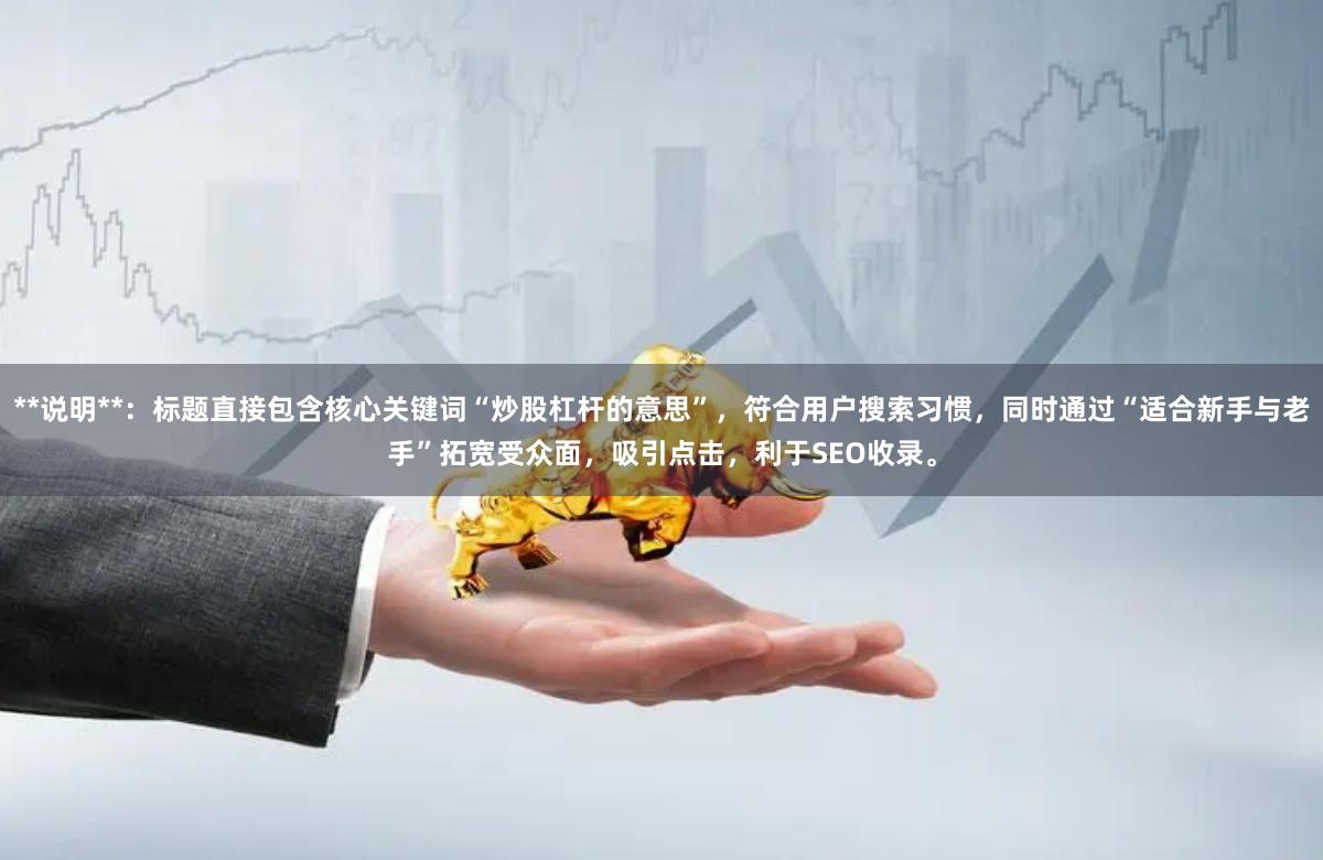 **说明**：标题直接包含核心关键词“炒股杠杆的意思”，符合用户搜索习惯，同时通过“适合新手与老手”拓宽受众面，吸引点击，利于SEO收录。